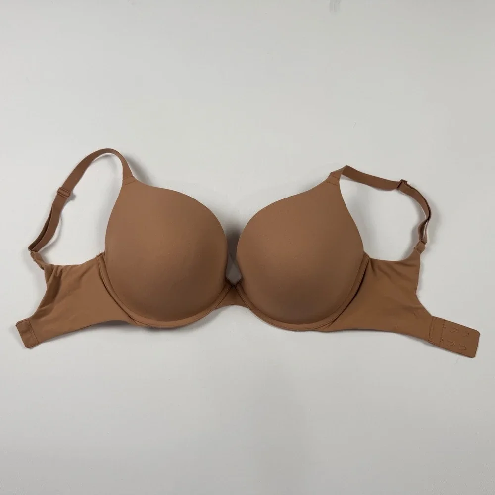 Skims Ultimate Bra Womens 32H Tan Good Plunge Underwire Seamless Everyday Bra - Picture 3 of 8